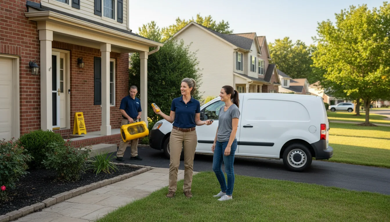 Residential water damage restoration in Whitinsville, MA